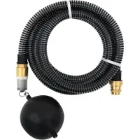 Syfax Zuigslang met messing koppelingen 1,1'' 3 m PVC zwart