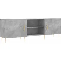 Syfax Tv-meubel 150x30x50 cm bewerkt hout betongrijs