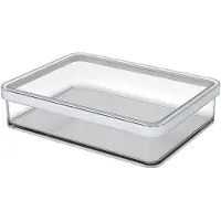 Rotho Loft voedselbewaardozen - met witte siliconenafdichtring - vleesbewaardoos 1 liter - transparant