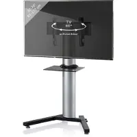 VCM TV voet TV standaard Stadino Mini 2 draaibaar (zilver / zwart)