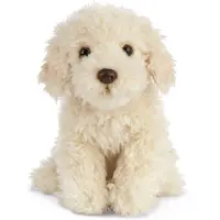 Living Nature Labradoodle knuffel - 25 cm - pluche - hond/honden - beige - speelgoed