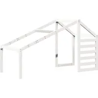 Syfax Kinderbedhuisje 198x87x113 cm massief grenenhout wit