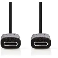 Nedis USB-C kabel | USB3.0 5 Gbps | PD 60W | 4K 60Hz | zwart | 3 meter