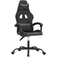 vidaXL Gamestoel kunstleer zwart