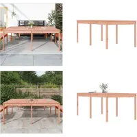 vidaXL Tuintafel 203,5x100x76 cm, massief Douglasiehout - Tuintafel - Tuintafels - Buitenmeubel - Terrastafel