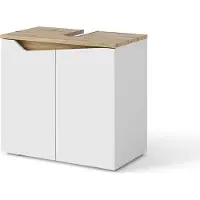 Vicco Wastafelonderkast Marelle Wit/Kunstnijverheid 60 x 57.5 cm met 2 deuren, Model 40824