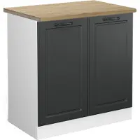 Vicco R-Line Wastafelkast – 80 cm, WB Eik Antraciet landhuis
