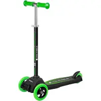 Rebel ZAB0121G - Driewielige kids step Kids Wheels - Vanaf 3 jaar - Zwart/groen