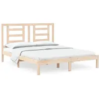 vidaXL Bedframe zonder matras massief grenenhout 150x200 cm