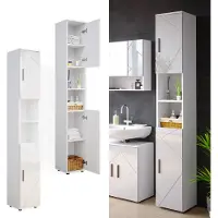 Vicco Badkamerkast Irma Wit Hoogglans 30 x 192 cm, Model 35915