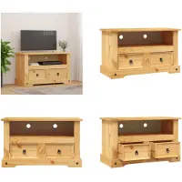 vidaXL Tv-meubel Mexicaans grenenhout Corona-stijl 91x43x56 cm - Tv-meubel - Tv-meubels - Tv Meubel - Tv Meubels