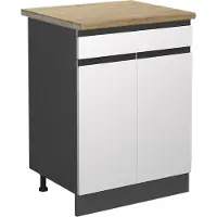 Vicco R-Line Keukenonderkast – 60 cm, AP Eik Wit