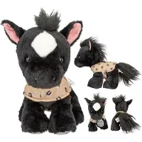 Miss Melody - Miss Melody knuffel paard Black Angel - 20 cm