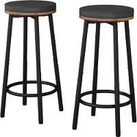 Vicco Edmonton Barkrukken set van 2 – 31.5 x 64 cm 2 delen Eiken rustiek