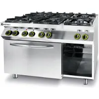Hendi Gasfornuis Kitchen Line 6, combinatieoven, GN1/1