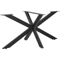 En.casa Stalen onderstel Oberau tafelpoot 98x58x43 cm zwart []