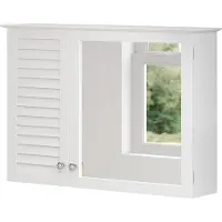 Vicco Badkamerspiegelkast Riad Wit 68 x 48 cm met 2 deuren, Model 40442