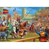 Gibsons legpuzzel The Joust at Warwick - 1000 stukjes puzzelplezier.