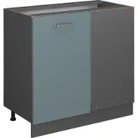 Vicco R-Line Hoekkast – 86 cm zonder werkblad Blauw-grijs