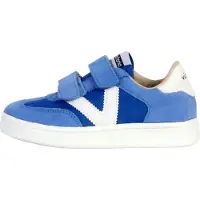 Victoria Sneakers 'Niedrige Ledersneaker für Kinder' blauw