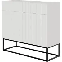 Selsey Vesper Opbergkast met Lades - Wit / Zwart Wit