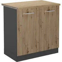 Vicco R-Line Wastafelkast – 80 cm, WB Eik Artisanaal eiken