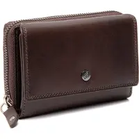 The Chesterfield Brand Leren Portemonnee Salviano Wallet Brown Donkerbruin