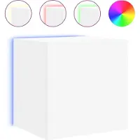 Sonstiges Tv-wandmeubel met LED-verlichting 40,5x35x40 cm wit