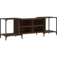 Syfax Tv-meubel 153x37x50 cm bewerkt hout bruin eikenkleur