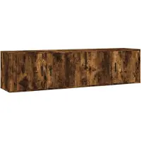 vidaXL Tv-wandmeubels 2 st 80x34,5x40 cm gerookt eikenkleurig