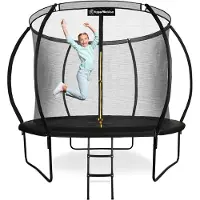 HyperMotion Buiten Trampoline van 3 jaar tot 100 kg - - 305 cm 10FT - met Ladder en Ritsnet - voor thuis en in de tuin