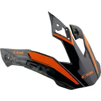 Cgm Schwarz Orange Kreuz Vizier 666 TWIN helm