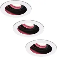 Hofronic Set van 3 stuks smart WiFi LED inbouwspots Laredo RGBWW kantelbaar IP20