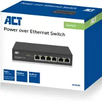 ACT AC4430 Ethernetswitch 6-Poorts 10/100Mbps 4xPoE+