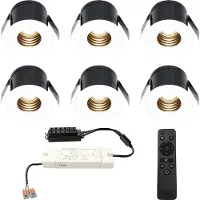 HOFTRONIC™ 6x Betty witte LED Inbouwspots complete set - Dimbaar - 12V - 3 Watt - Veranda verlichting - voor binnen en buiten - 2700K warm wit