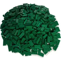 LEGO 2x4 stenen, hoge stenen, donkergroen - 3001, nieuw! Aantal: 100 stuks