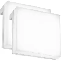 Briloner Aniani - Set van 2 Spiegellampen - spiegelverlichting badkamer - neutral wit licht 4.000K - 6W - 600 Lm - chroom - 8x8x3.5 cm