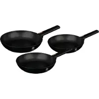 Berlinger Haus BH7095, Friteuse set, Zwart, Marmerlook, Zwart, Keramisch, Elektrisch, Gas, Halogeen, Inductie, 3-delig
