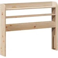 vidaXL Hoofdbord met schappen 100 cm massief grenenhout
