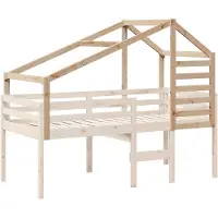 vidaXL Kinderbedhuisje 198x97x113 cm massief grenenhout