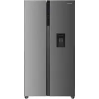 HEISSNER HSBS-HM529NFXWDE++ Amerikaanse Side-by-Side Koelkast 529 L – Full No Frost – Waterdispenser – LED Touch Display – Dual Inverter – RVS – 5 Jaar Garantie