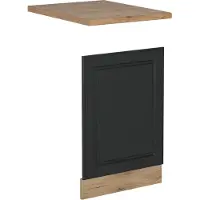 Vicco R-Line Voorpaneel vaatwasser – 45 cm, WB Eik Antraciet landhuis