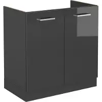 Vicco R-Line Wastafelkast – 80 cm zonder werkblad Antraciet Hoogglans