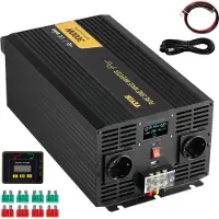 Vevor 3000 Watt zuivere sinusomvormer DC 24V naar AC 230V auto-omvormer met USB-poort