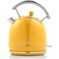 Swan - Retro waterkoker - 1.8 liter - 3000 Watt - geel