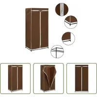 The Living Store Kledingkast 75x50x160 cm bruin - Kledingkast - Kledingkasten - Kledingrek - Kledingrekken