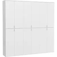 Ebuy24 ProjektX kledingkast 12 deuren wit.