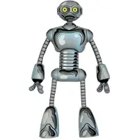 NECA Teenage Mutant Ninja Turtles (Mirage Comics) Actiefiguur Fugitoid, 14 cm, NECA54242
