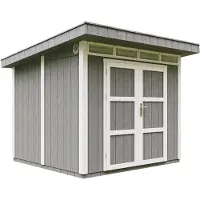 Timbela Tuinhuis van premium kwaliteit, 5,9 m², met vloer en bitumentegels - Tuinberging, afmetingen B279 x L293 x H239 cm - Tuinhut M903A - CAVERN STEEL