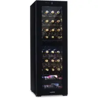 Klarstein Shiraz 39 Duo Wijnkoelkast - 2 Zones - 105 Liter - 39 Flessen - Zwart